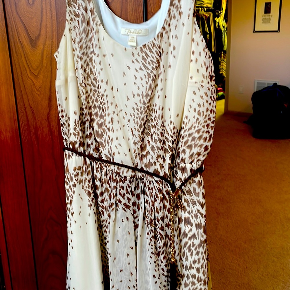 Womens high- low chiffon dress.